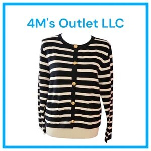 Women's Casual Dressy Cardigan Sweaters Crew Neck Lady Jacket with Patch Pockets